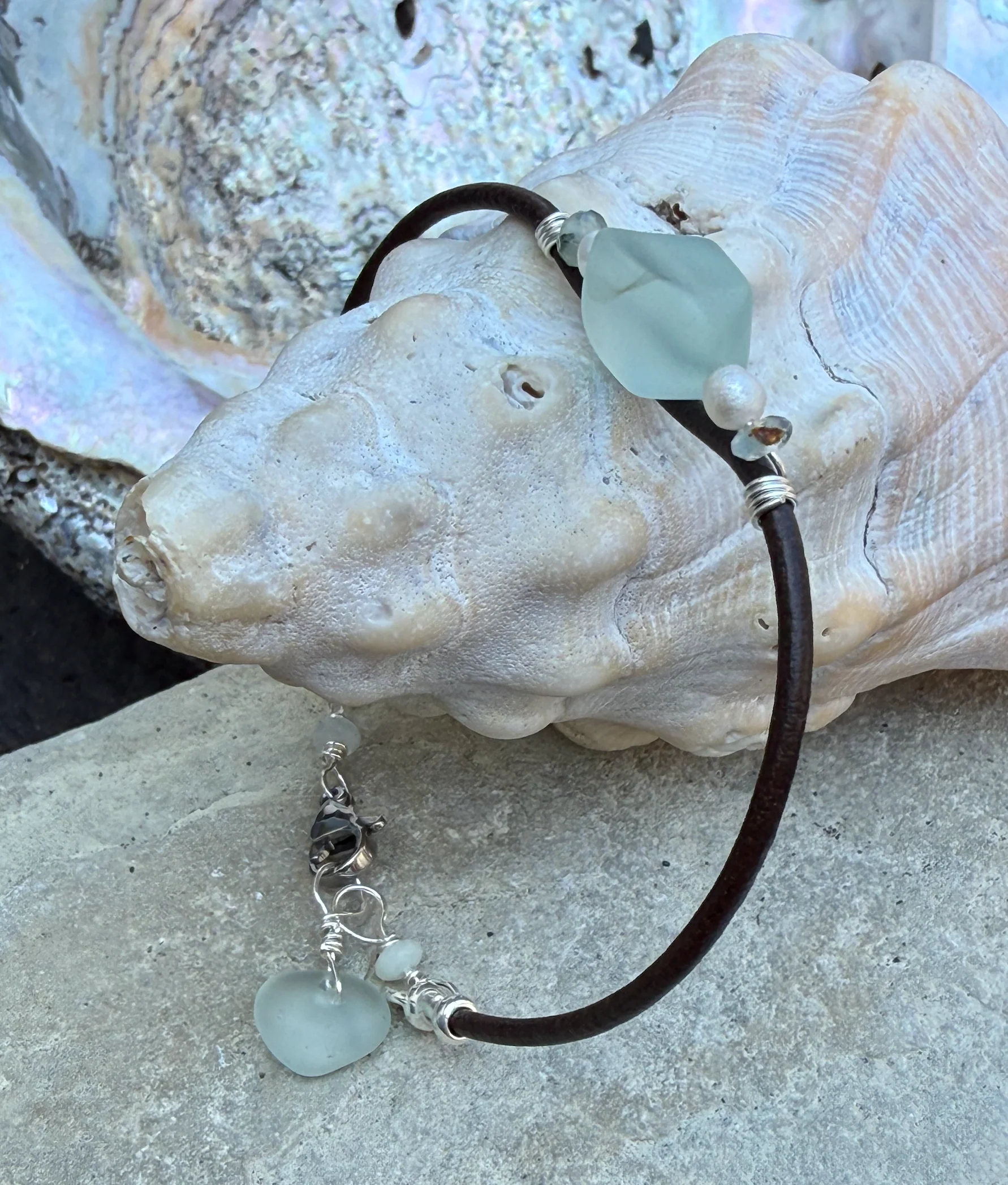 Calming Sea Glass Bracelet - Image 3