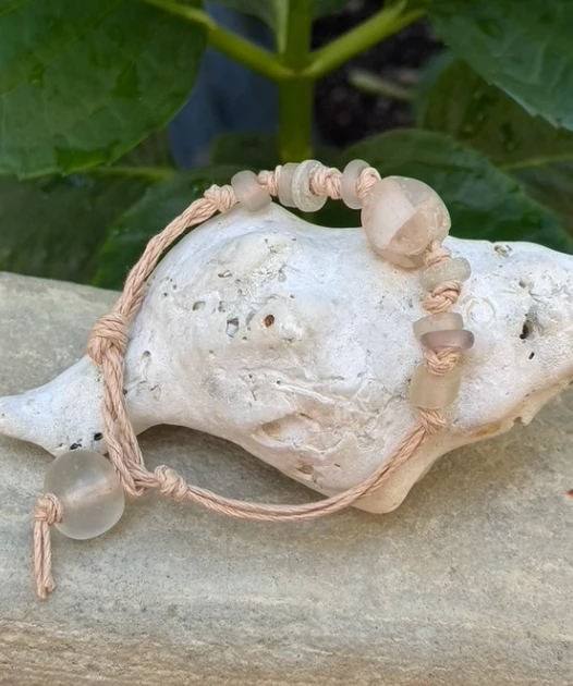 Ancient Ghana Glass Woven Bracelet - Image 2