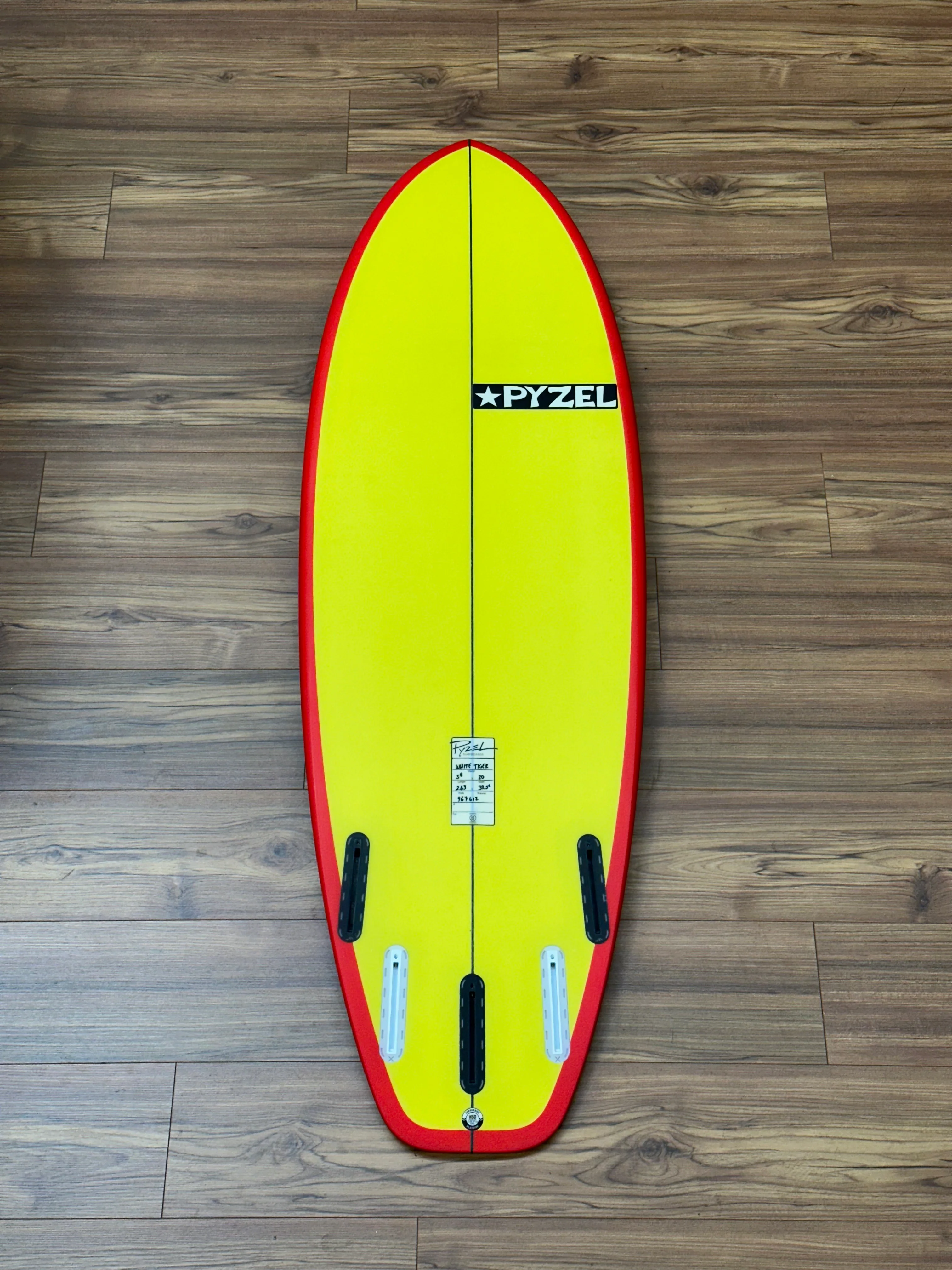 *SOLD* Pyzel | 5'8" White Tiger