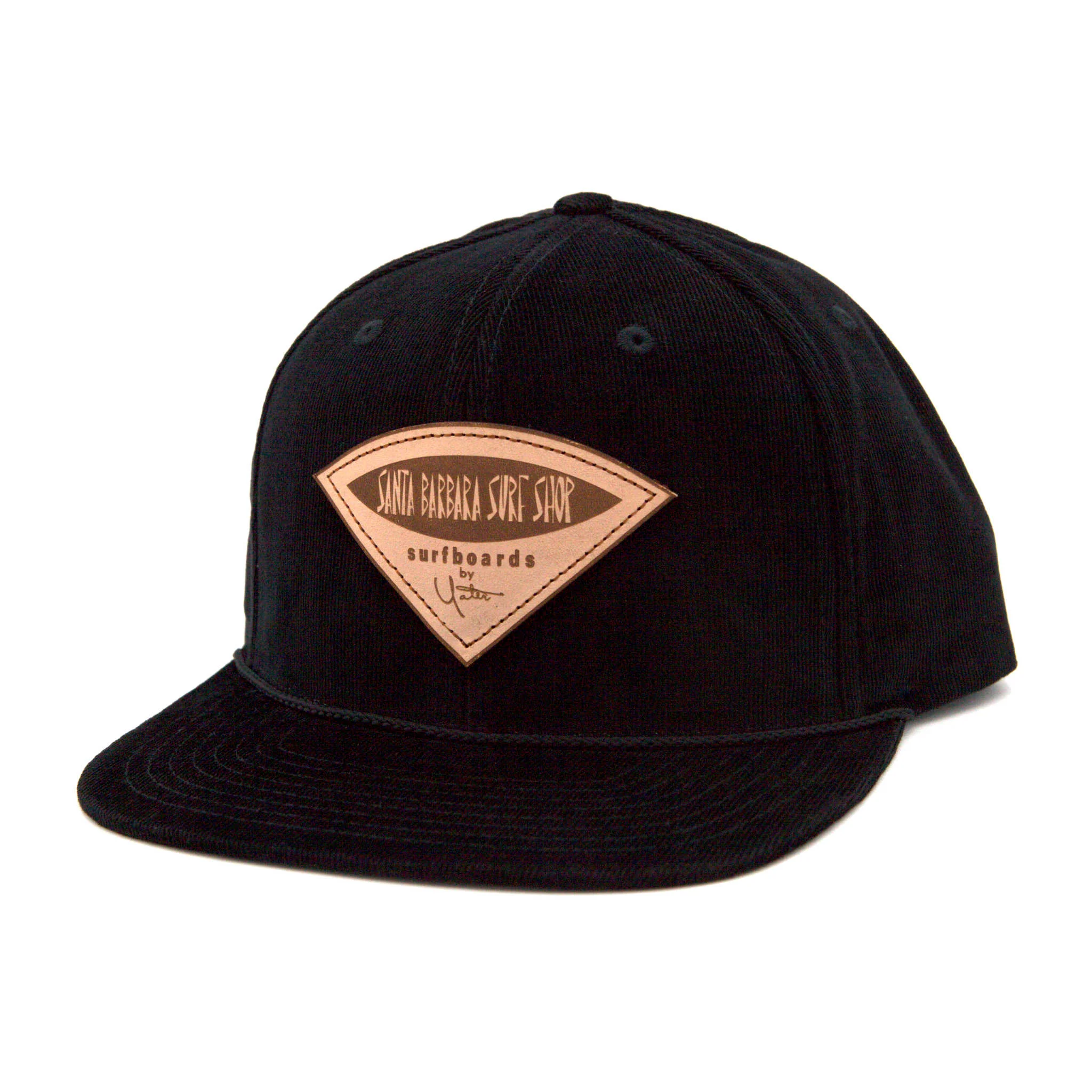 Santa Barbara Surf Shop Leather Patch Corduroy Hat - Image 2