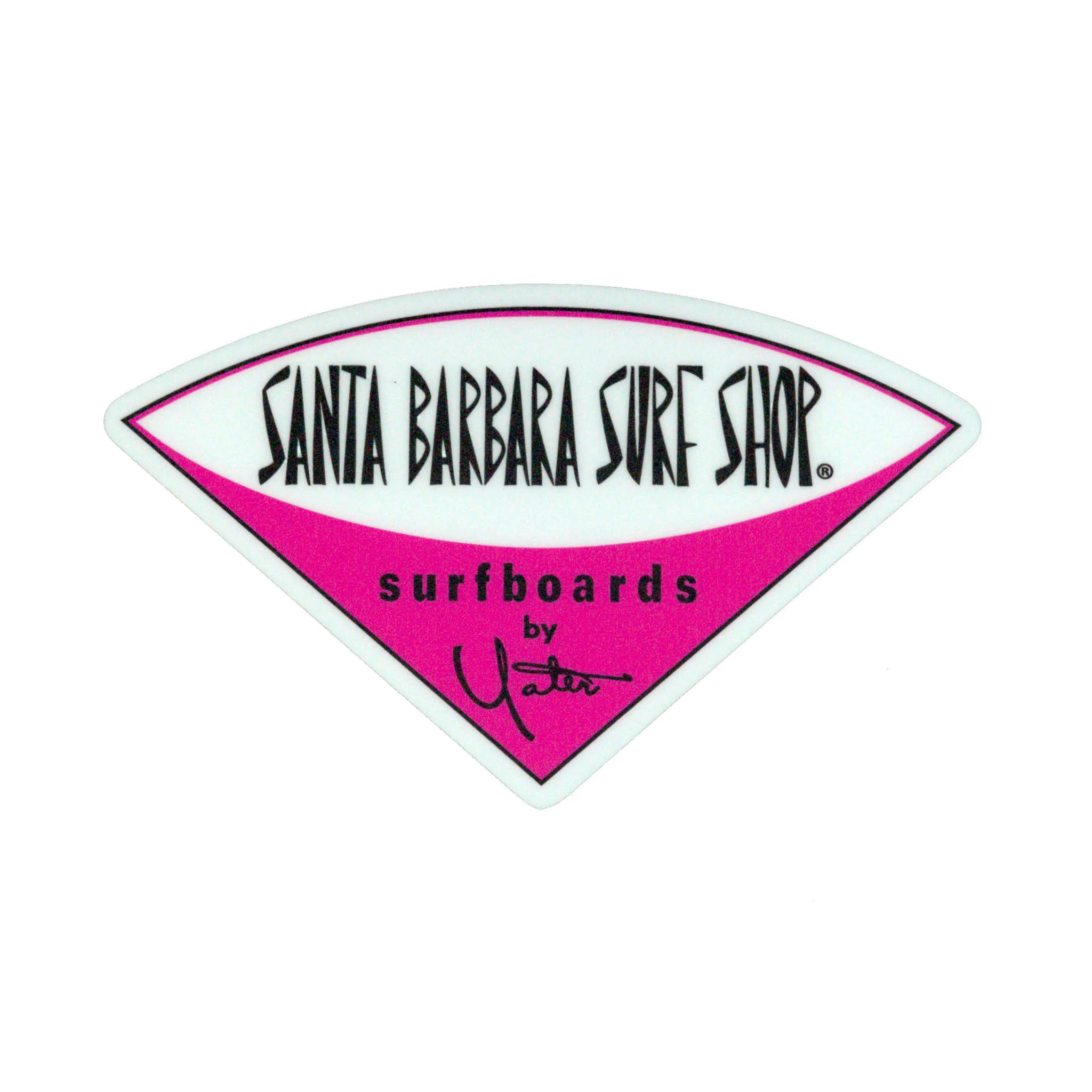 Santa Barbara Surf Shop Matte Finish Stickers - Large - Image 4