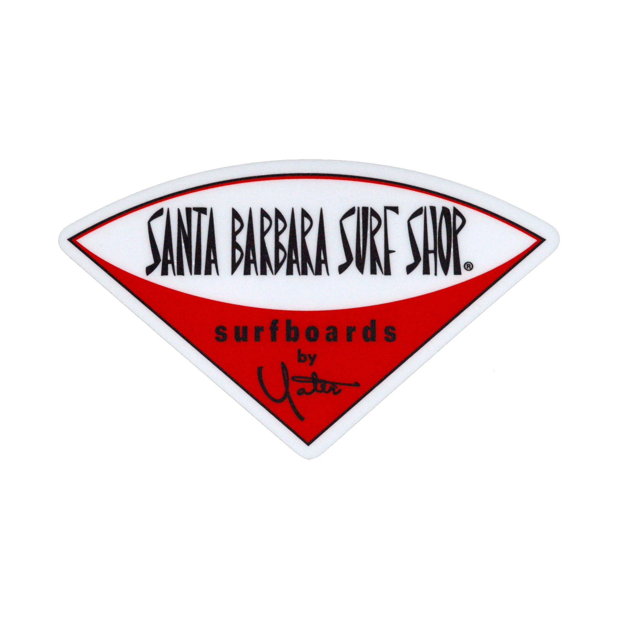 Santa Barbara Surf Shop Matte Finish Stickers - Large - Image 5