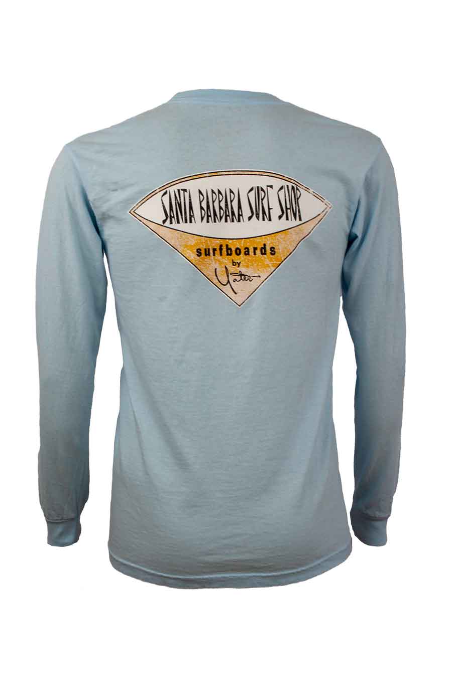 Santa Barbara Surf Shop Premium Distressed Long Sleeve T-Shirt - Image 3
