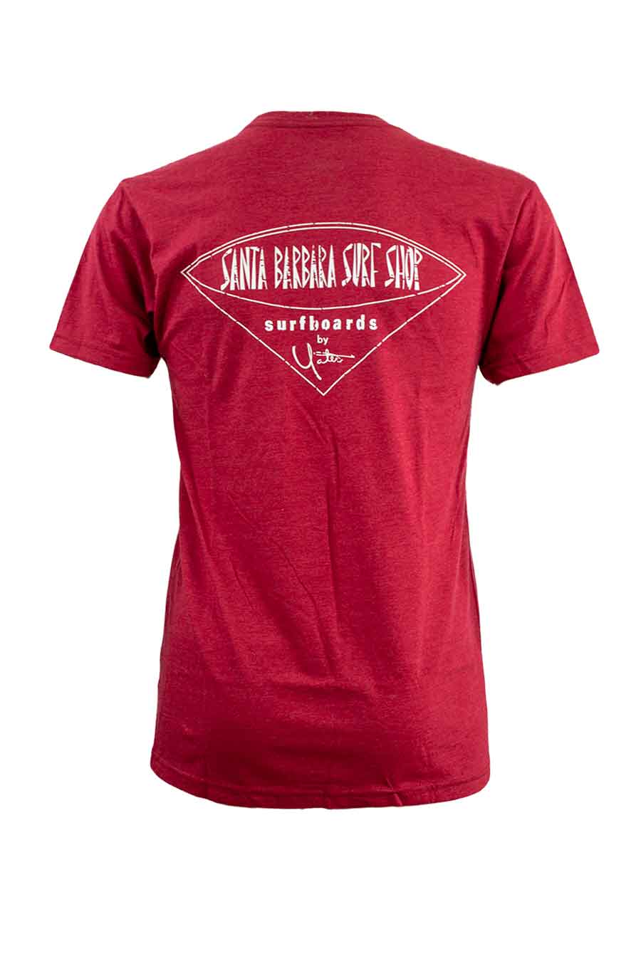 Santa Barbara Surf Shop Distressed Logo Short Sleeve T-Shirt - Image 4