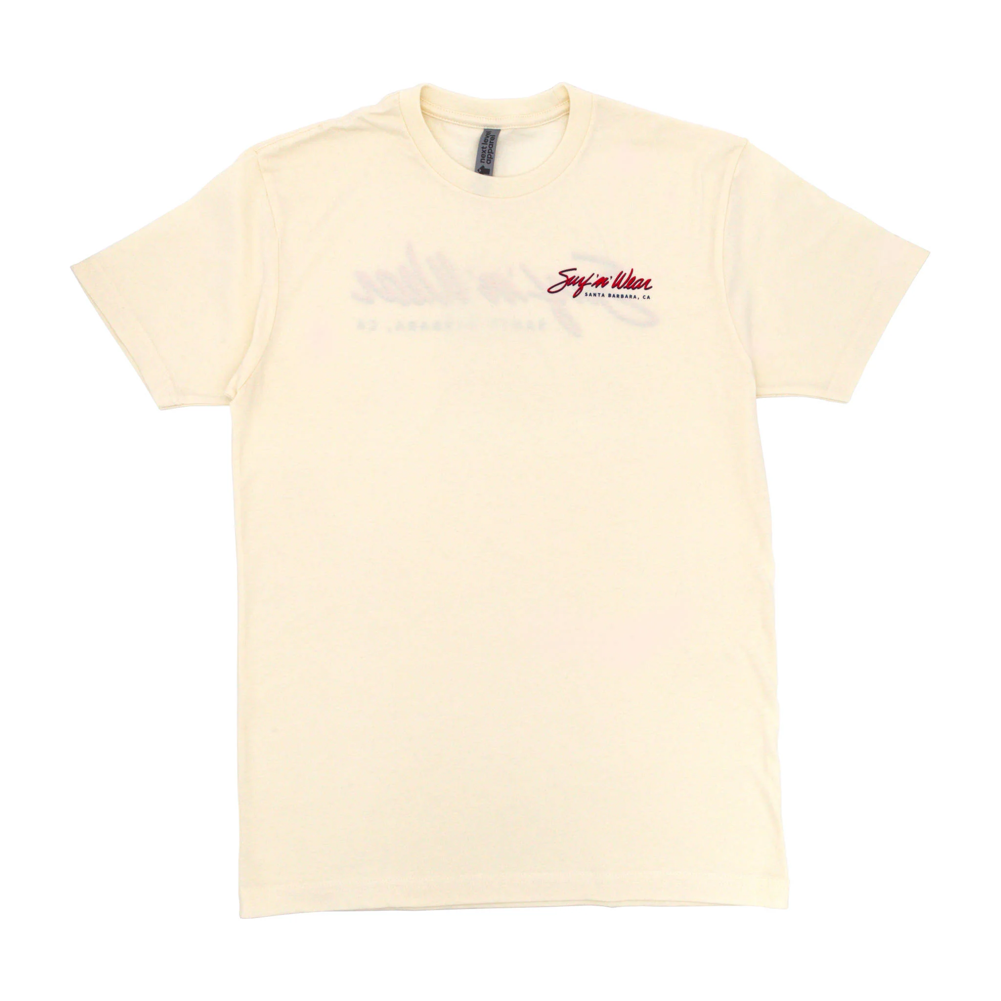 Surf N' Wear Script Short Sleeve T-Shirt - Cream - Image 2